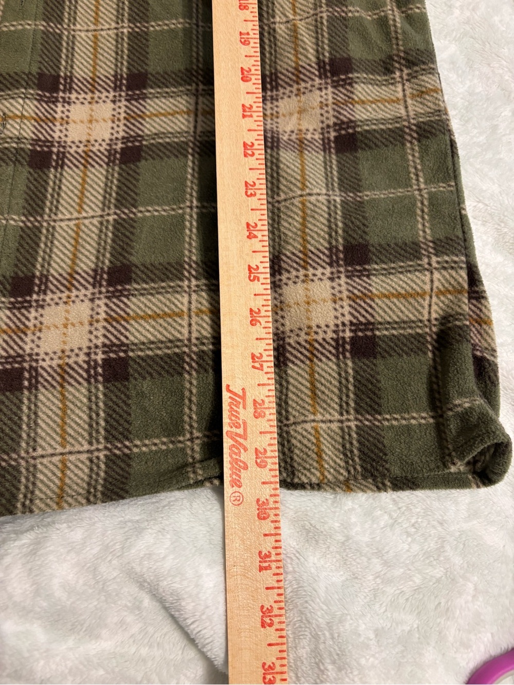 N°MAD Craft + Flow Green Plaid Fleece Flannel Shirt Jacket XL - Picture 4 of 8